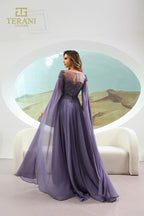 Terani Mother of the Bride Dress 251M4463 - Blueberry
