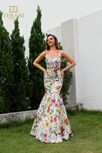 Terani Prom Dress 251P4378 - Ivory Multi