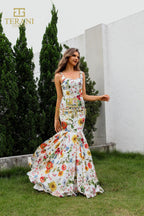Terani Prom Dress 251P4378 - Ivory Multi