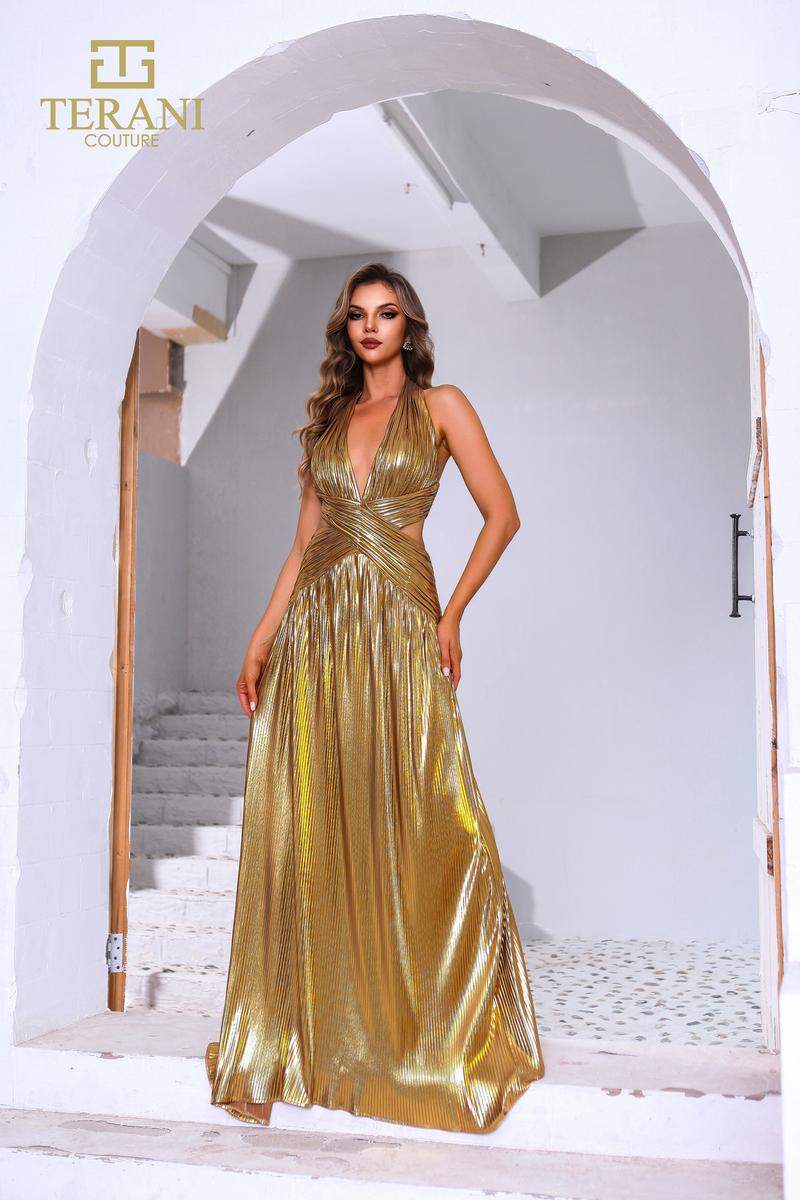 Terani Prom Dress 251P4534 - Yellow Gold