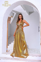 Terani Prom Dress 251P4534 - Yellow Gold