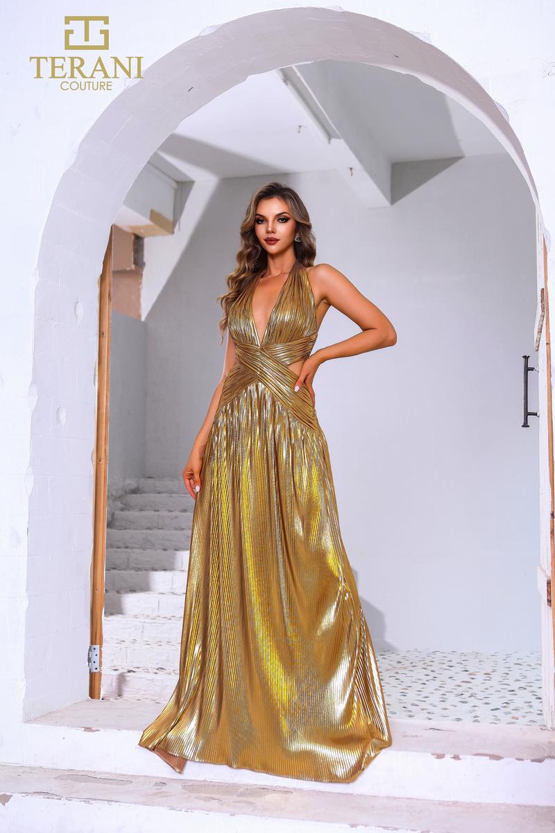Terani Prom Dress 251P4534 - Yellow Gold