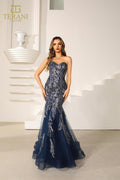 Terani Prom Dress 251P4641 - Navy