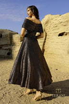 Terani Cocktail Dress 252C5022 - Copper