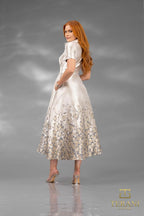 Terani Cocktail Dress 252C5507 - Silver Brown