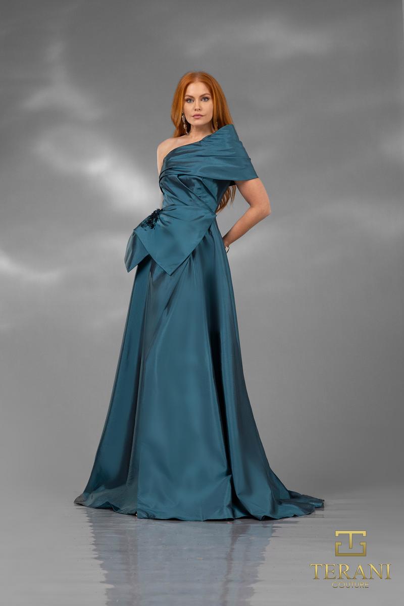 Terani Evenings Dress 252E5102 - Dark Denim