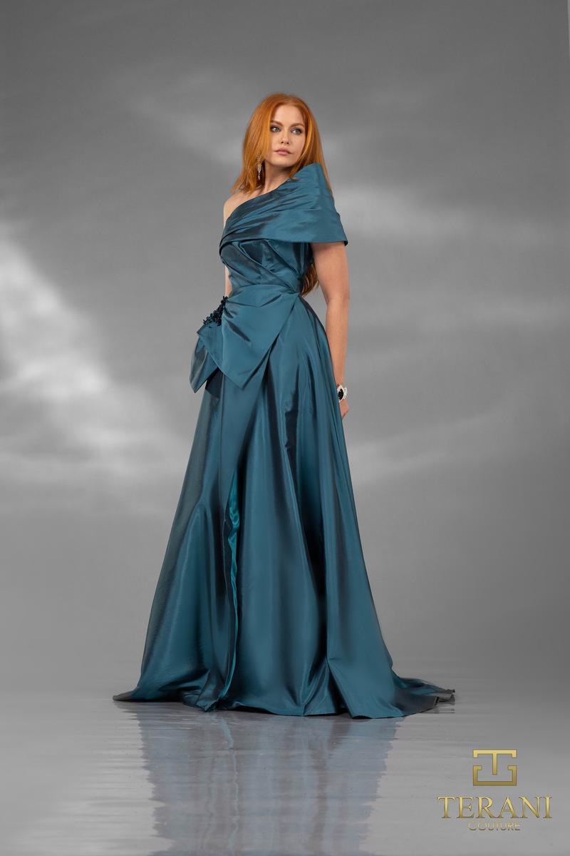 Terani Evenings Dress 252E5102 - Dark Denim