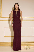 Terani Evenings Dress 252E5119 - Wine