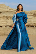 Terani Evenings Dress 252E5141 - Blue Denim