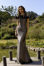 Terani Evenings Dress 252E5156 - Copper