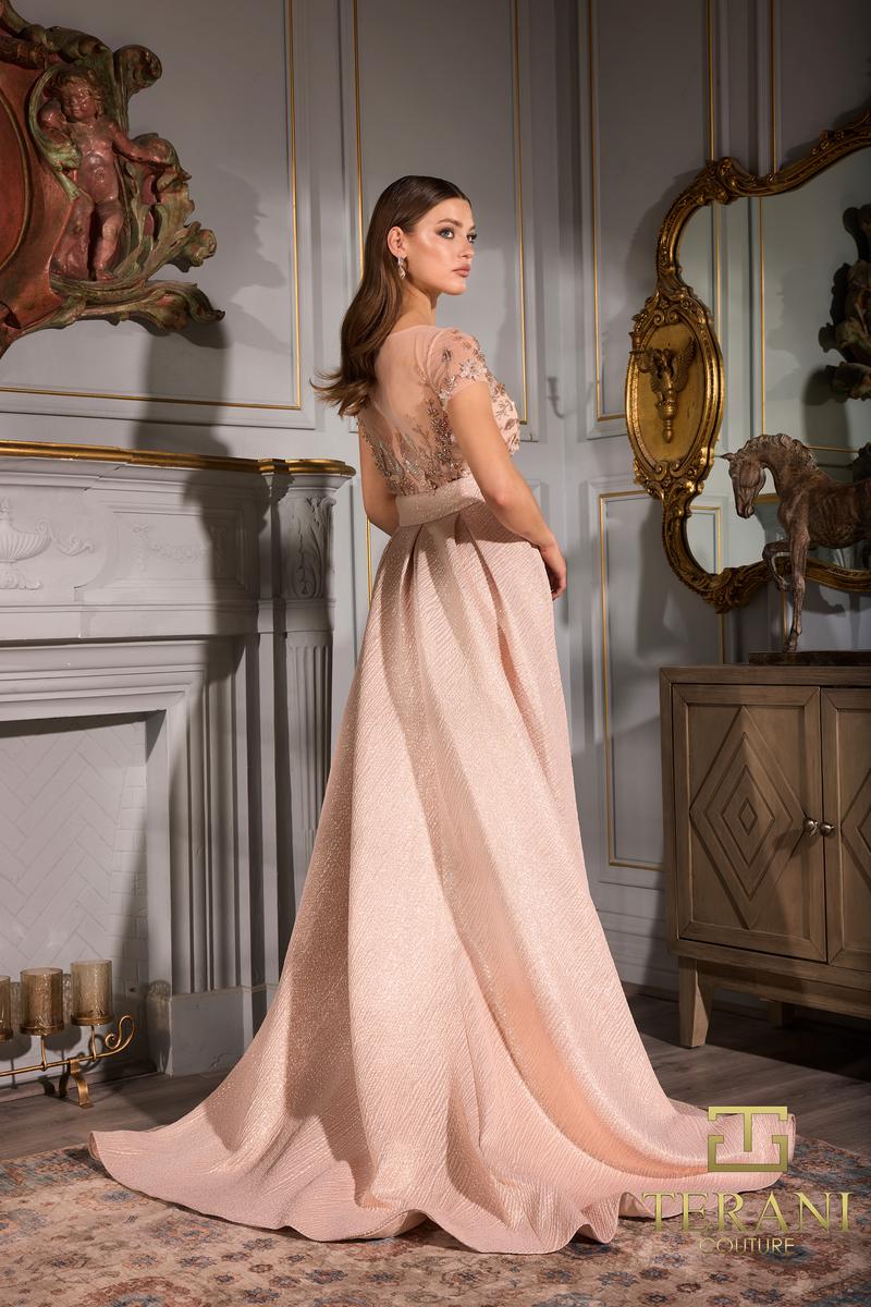 Terani Evenings Dress 252E5157 - Rose Gold