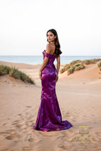 Terani Evenings Dress 252E5162 - Plum