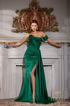 Terani Evenings Dress 252E5174 - Hunter