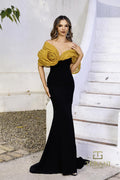 Terani Evenings Dress 252E5181 - Gold Black