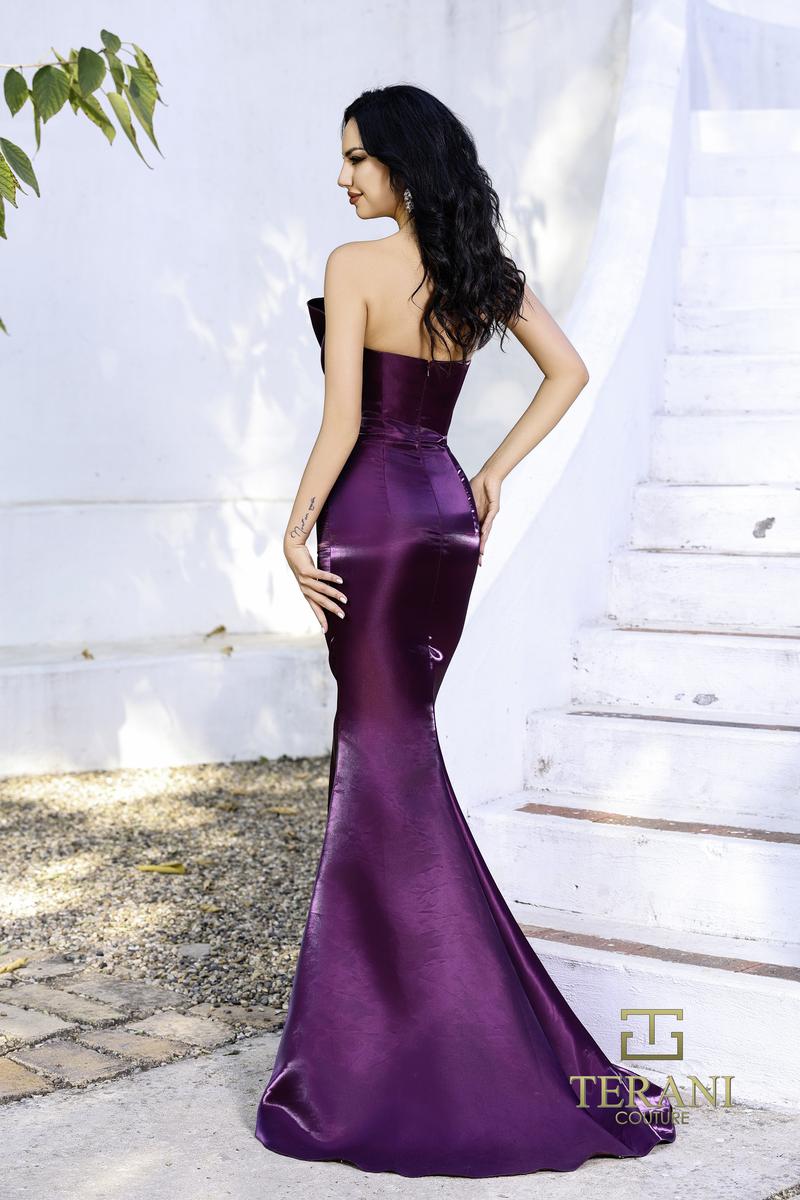 Terani Evenings Dress 252E5513 - Plum