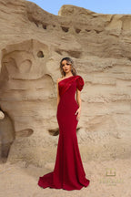 Terani Evenings Dress 252E5514 - Wine
