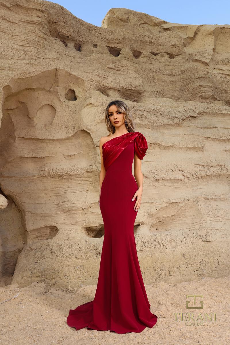 Terani Evenings Dress 252E5514 - Wine