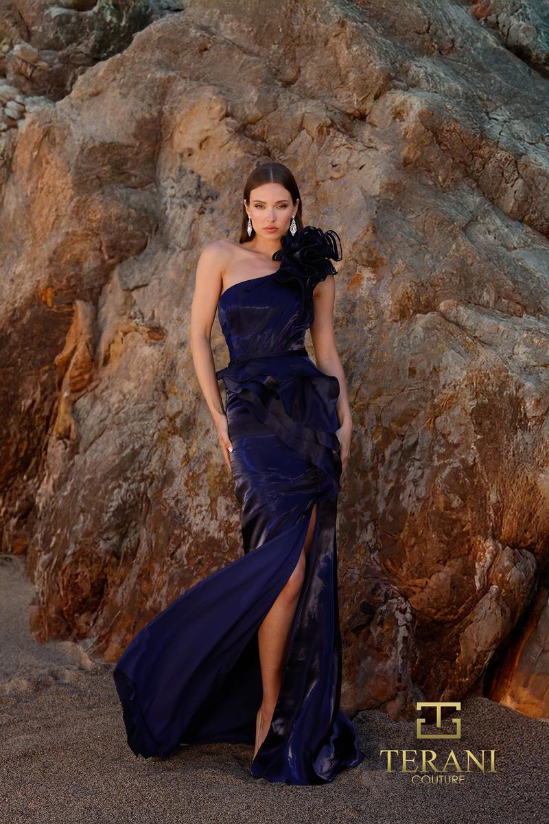 Terani Evenings Dress 252E5516 - Navy