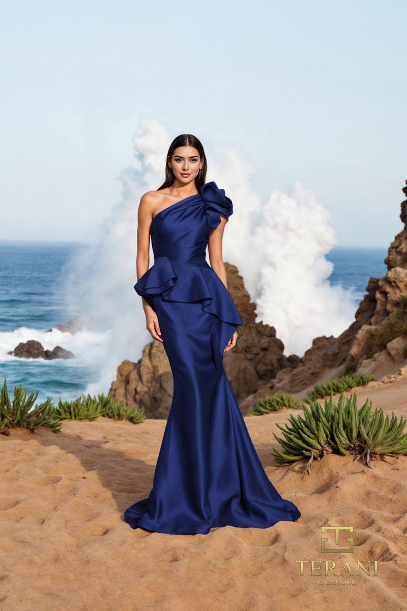 Terani Evenings Dress 252E5546 - Navy
