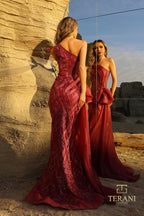Terani Pageant Dress 252GL5205 - Wine
