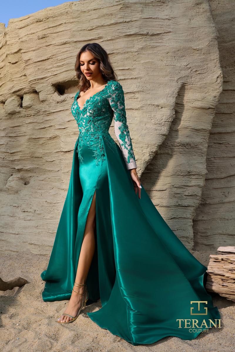 Terani Mother of the Bride Dress 252M5311 - Emerald