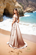 Terani Mother of the Bride Dress 252M5317 - Taupe