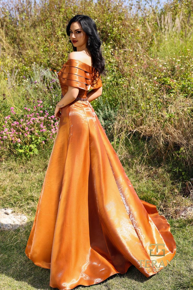 Terani Mother of the Bride Dress 252M5326 - Cognac