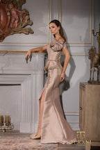 Terani Mother of the Bride Dress 252M5328 - Taupe