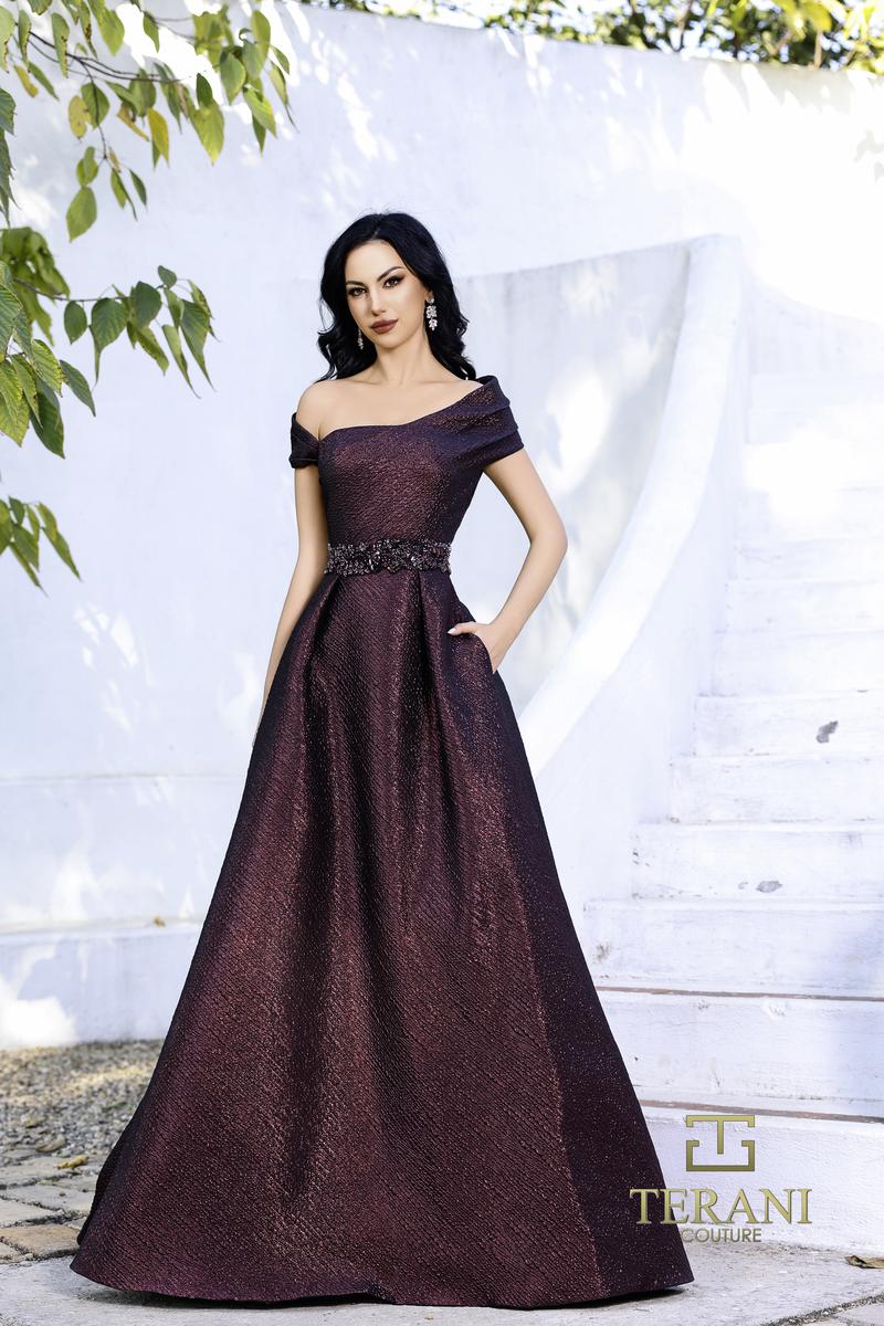 Terani Mother of the Bride Dress 252M5333 - Vino