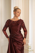 Terani Mother of the Bride Dress 252M5344 - Wine
