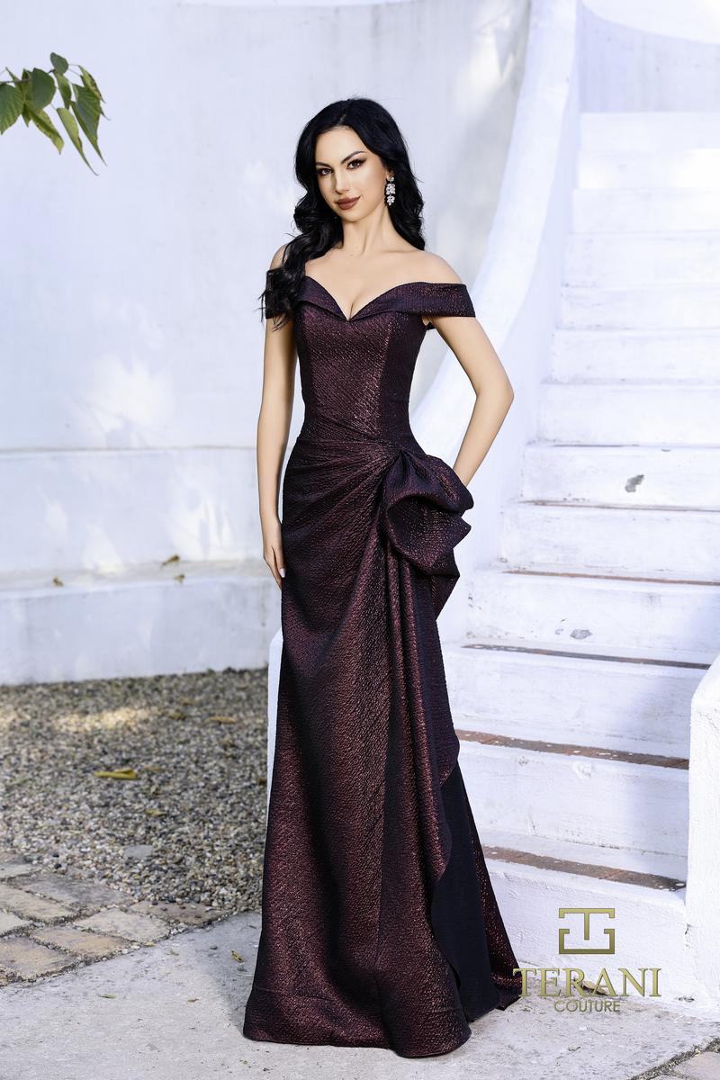 Terani Mother of the Bride Dress 252M5364 - Vino