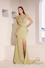 Terani Mother of the Bride Dress 252M5377 - Sage