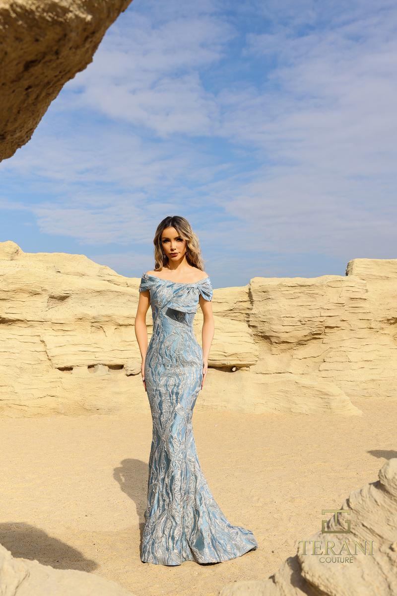 Terani Mother of the Bride Dress 252M5520 - Denim