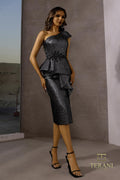 Terani Cocktail Dress 252C5012 - Gunmetal
