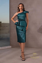 Terani Cocktail Dress 252C5012 - Hunter