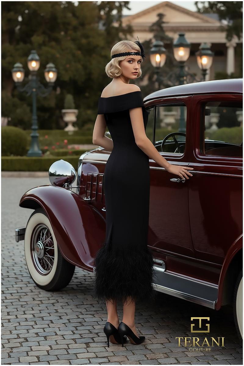 Terani Couture Cocktail 252C5033 - Black