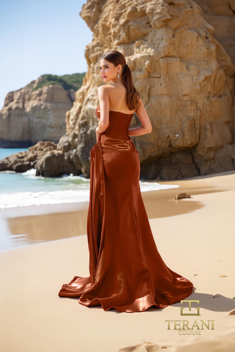 Terani Evenings Dress 252E5150 - Espresso