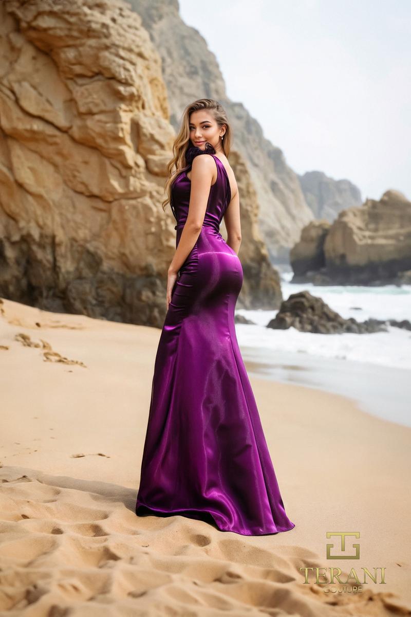 Terani Evenings Dress 252E5516 - Plum