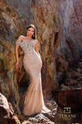 Terani Pageant Dress 252GL5227 - Champagne