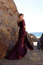 Terani Mother of the Bride Dress 252M5324 - Wine Mauve