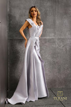 Terani Mother of the Bride Dress 252M5342 - Silver