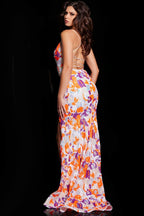 Jovani Prom 26129 - Orange/Purple