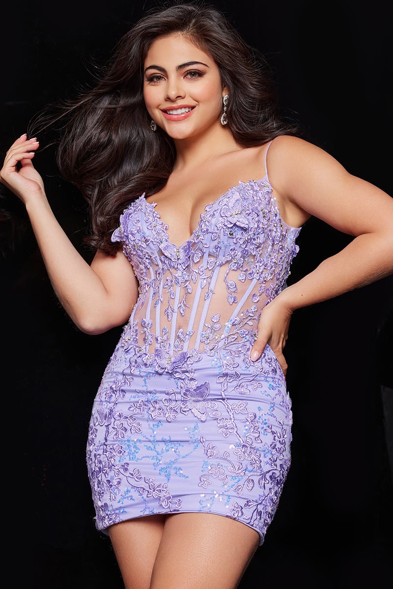 Jovani Short and Cocktail Dress 26194 - Lilac