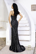 Terani Pageant Dress 261GL6025 - Black