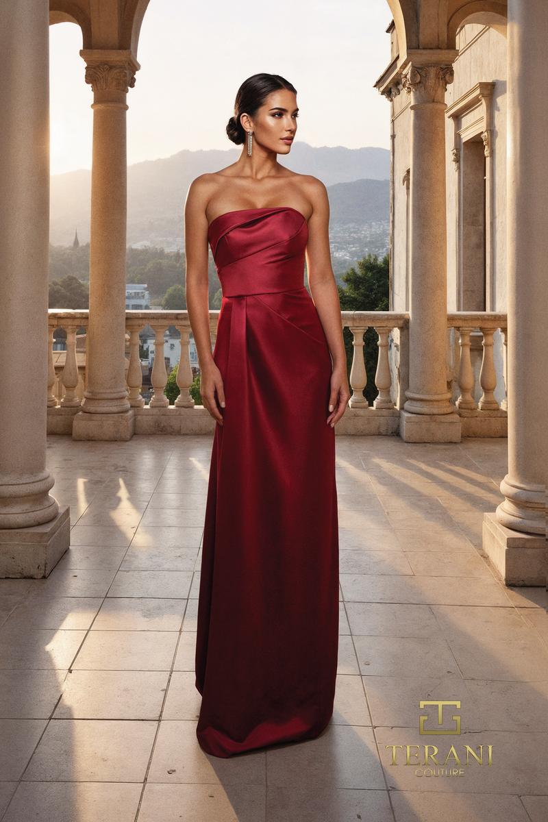 Terani Mother of the Bride Dress 261M6415 - Wine