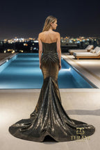 Terani Prom Dress 261P6160 - Black