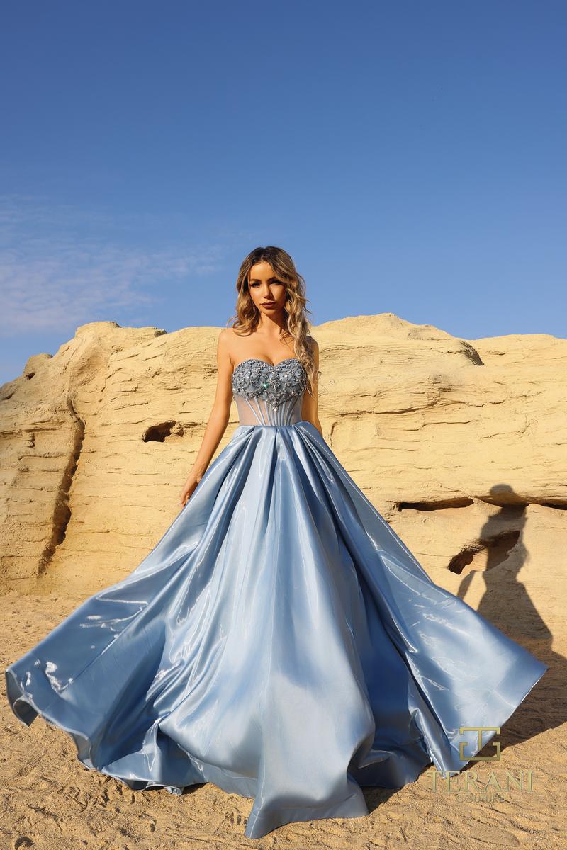 Terani Prom Dress 261P6608 - Slate