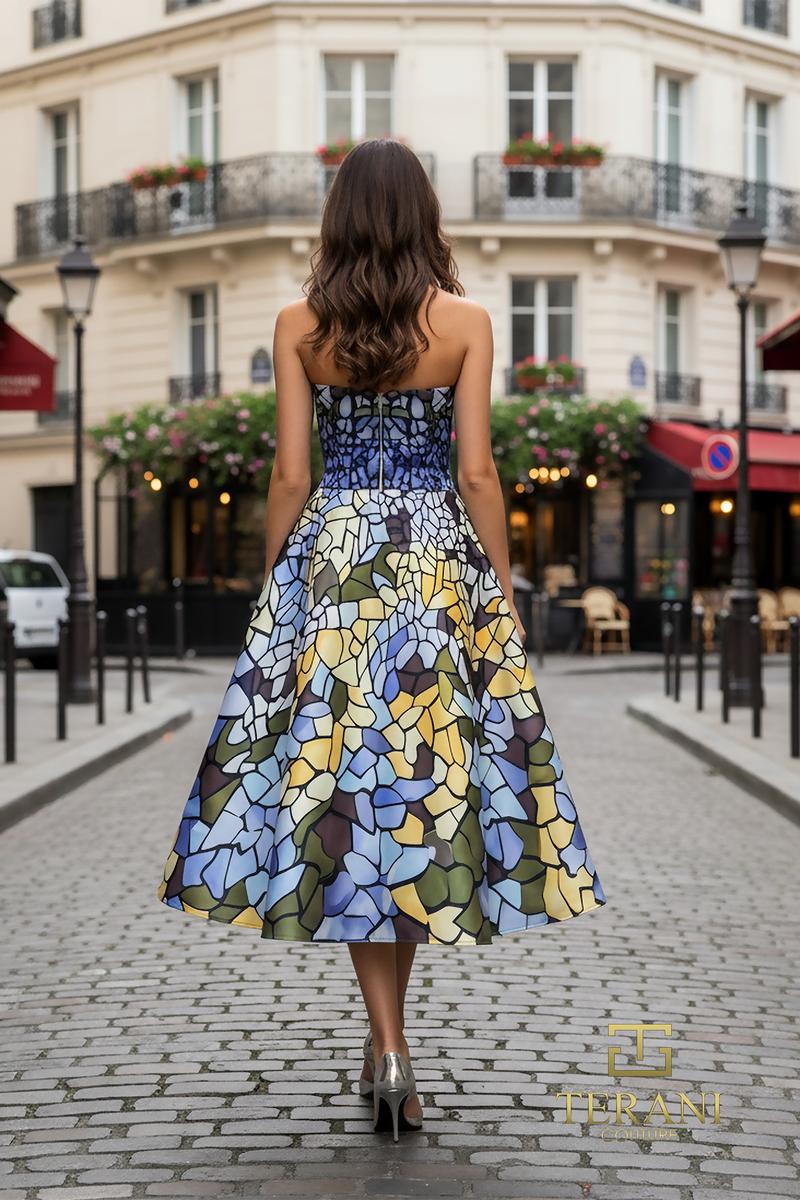 Terani Couture Cocktail 261C6762 - Blue Multi