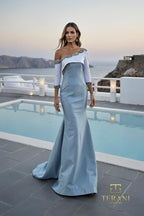 Terani Couture Mother of the Bride 261M6407 - Ice Blue Lt Blue
