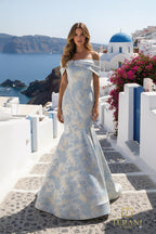 Terani Mother of the Bride Dress 261M6445 - Blue Stone Gold